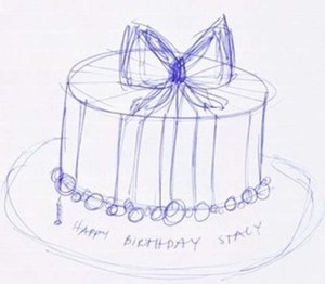 Cake design drawing